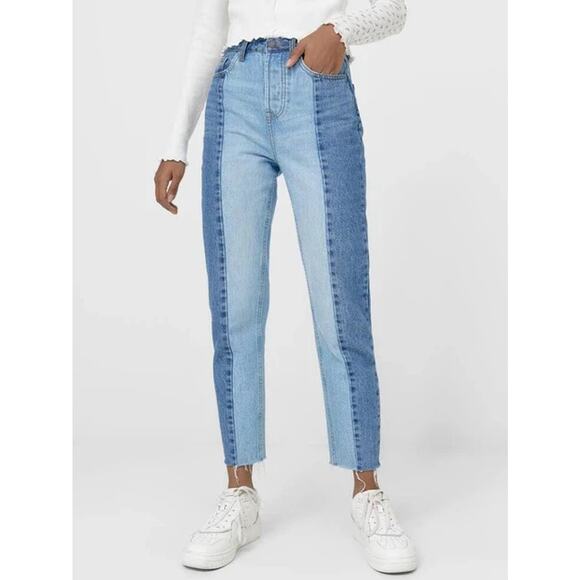 PacSun Denim - PacSun Two Tone Y2K High Rise Straight Leg PacSun Jeans Blue Size 27 A001734
